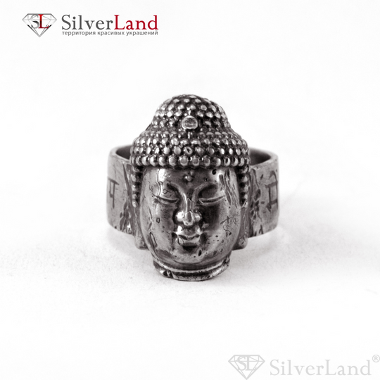 Серебряное кольцо перстень "EJ Buddha" (Будда) Арт. 1048EJ