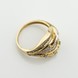 Золотое кольцо с фианитами k111803, 18 размер