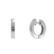 Серебряные небольшие серьги-кольца "Основа 4" без вставок (для подвесок), ms368