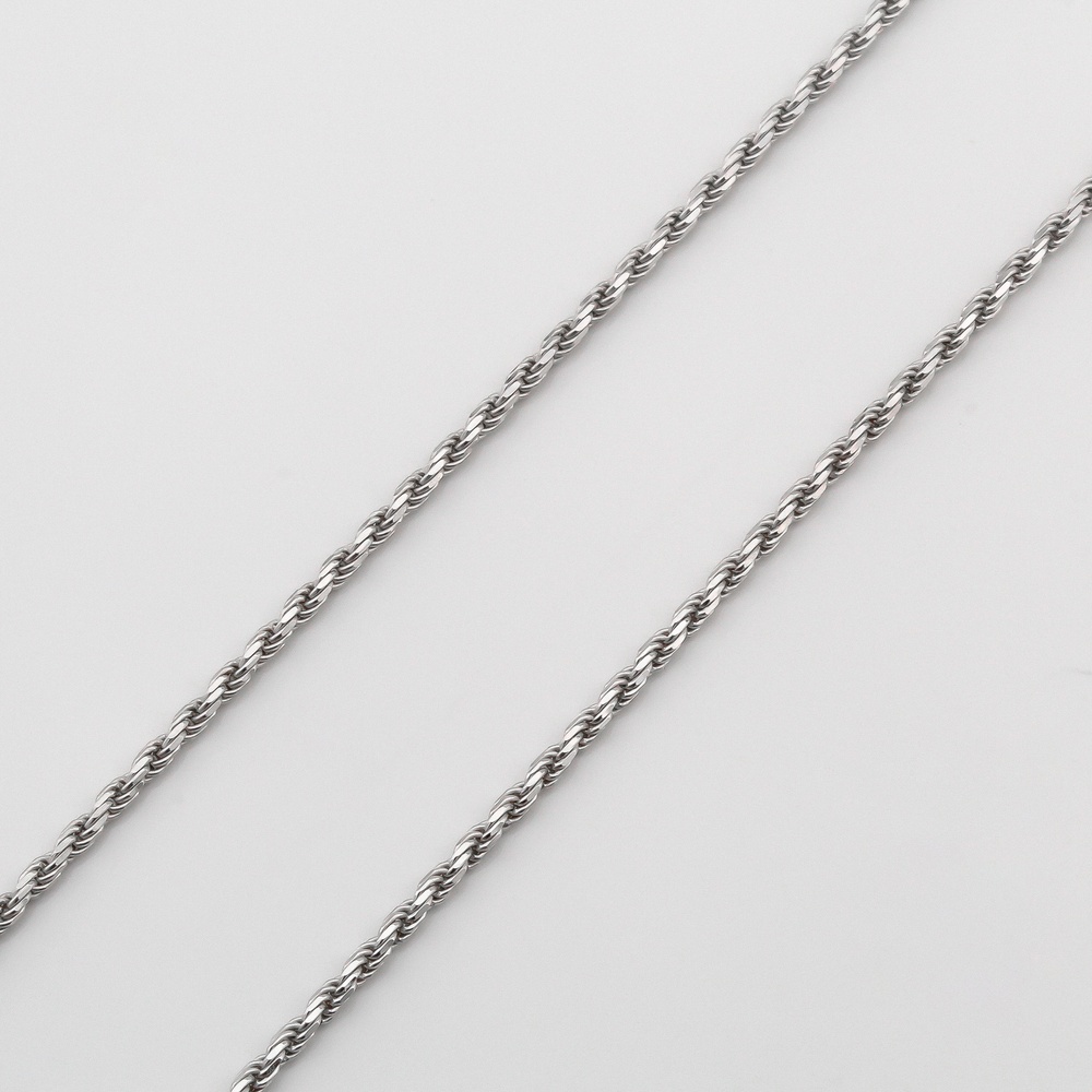 Серебряная цепочка Сердце на силиконовом регуляторе ck23128, 40 размер