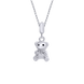 Детский кулон Мишка с эмалью из серебра 925 пробы (7х8) Арт. 5561uuk-1