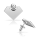 Срібні гвоздики Діамант із закруткою 121091-4