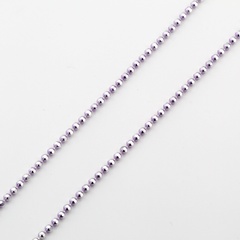 Серебряная цепочка Фиолетовая шариковая chk23143