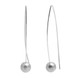 Срібні сережки-петлі висячі «Рибки Кульки" (12 мм), Ms371-2