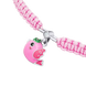 Дитячий браслет плетений Пташечка із рожевою та зеленою емаллю рожевий 4195823026110411, Рожевий, Рожевий, UmaUmi Fly